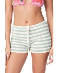 CAPITTANA - Maddy Stripe Cover-up Shorts - Lyst