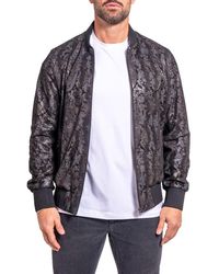 Maceoo - Ascension0010 Foil Print Leather Jacket - Lyst