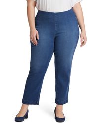 NYDJ - Bailey Pull-on Ankle Relaxed Straight Leg Jeans - Lyst