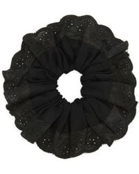 Tasha - Oversize Eyelet Scrunchie - Lyst