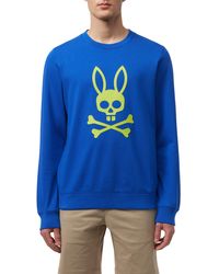 Psycho Bunny - Posen Puff Logo Cotton French Terry Graphic Sweatshirt - Lyst