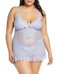 Oh La La Cheri - Valentine Soft Cup Babydoll Chemise & G-String Thong - Lyst