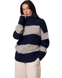 Celtic & Co. - Donegal Colourblock Funnel Neck Sweater - Lyst