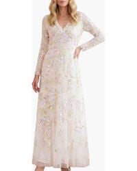 Needle & Thread - Sequin Paradise V-Neck Gown - Lyst