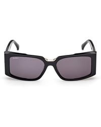 Max Mara - Spark 54Mm Rectangular Sunglasses - Lyst