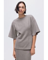 H&M - Loose-Fit Fine-Knit Top - Lyst
