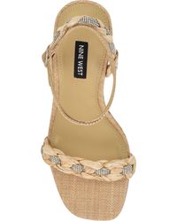 Nine West - Nashy Ankle Strap Espadrille Wedge Sandal - Lyst