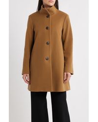 Fleurette - Grace Stand Collar Wool Coat - Lyst