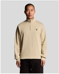 Lyle & Scott - Loopback Quarter Zip Sweatshirt - Lyst