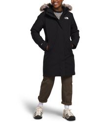 The North Face - Arctic Waterproof 600-Fill-Power Down Parka With Faux Fur Trim - Lyst
