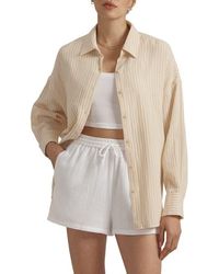 FAVORITE DAUGHTER - The Ex Cotton Button-Up Shirt - Lyst