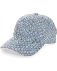Rag & Bone - Harlow Textured Denim Baseball Cap - Lyst