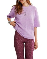 Free People - Margot Oversize Short Sleeve Sweater - Lyst