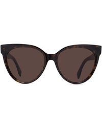 Fendi - The Lettering 56mm Cat Eye Sunglasses - Lyst