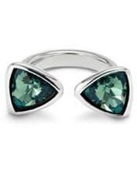 Uno De 50 - Ring With Two Crystals - Lyst