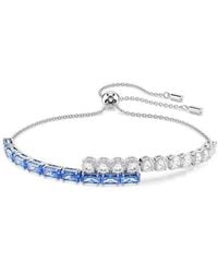 Swarovski - Matrix Bypass Bracelet - Lyst