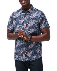 Travis Mathew - Shoot The Channel Floral Short Sleeve Stretch Button-up Shirt - Lyst