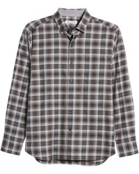 Tommy Bahama - Lazlo Check Stretch Cotton & Silk Button-up Shirt - Lyst