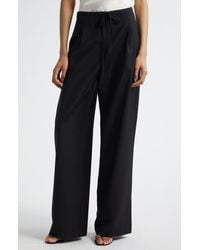 Rohe - Relaxed Fit Wool Drawstring Pants - Lyst