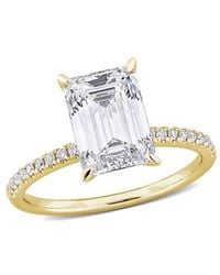 Julianna B - 3-1/10 Ctw Lab-Grown Diamond Emerald-Cut Ring 14K - Lyst
