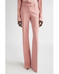 Michael Kors - Haylee Stretch Virgin Wool Blend Flare Leg Pants - Lyst