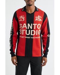 Saint Studio - X Miguel Harichi Stripe Johnny Collar Sweater - Lyst