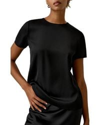 LILYSILK - Basic Silk T-Shirt - Lyst