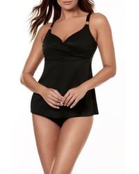 Miraclesuit - Surplice Underwire Tankini Top - Lyst