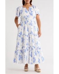 Sugarlips - Bestia Floral Palmer Tiered Cotton Maxi Dress - Lyst