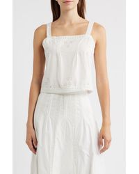 Cleobella - Amal Embroidered Eyelet Organic Cotton Top - Lyst