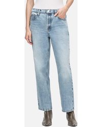 FRAME - The Slouchy Straight Leg Jeans - Lyst