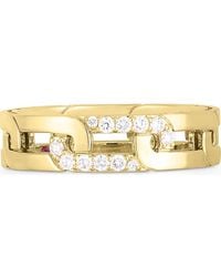 Roberto Coin - Navarra Oro Classic Link Pavé Diamond Ring - Lyst