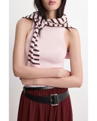 Mango - Cotton Blend Rib Sweater Tank - Lyst
