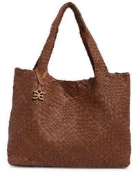 Sam Edelman - Large Priya Woven Leather Tote - Lyst