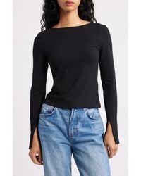 Madewell - Long Sleeve Scoop Back T-Shirt - Lyst
