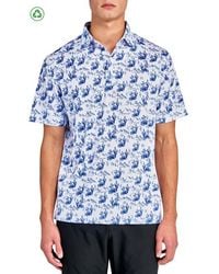Con.struct - Regular Fit Cactus Print Performance Recycled Golf Polo - Lyst