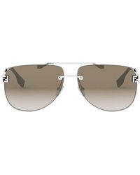 Fendi - Sky 61Mm Pilot Sunglasses - Lyst