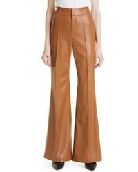 Alice + Olivia - Alice + Olivia Dylan High Waist Faux Leather Wide Leg Pants - Lyst