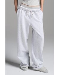Skims - Cotton Fleece Blend Classic Straight Leg Pants - Lyst