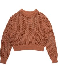 DELUC - Einar Crop Open Stitch Sweater - Lyst