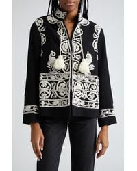 Bode - Estate Embroidered Wool Jacket - Lyst