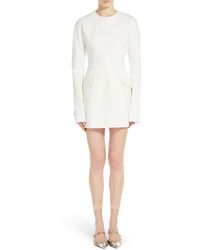 Sportmax - Long Sleeve Cotton Knit Dress - Lyst