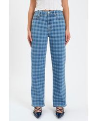 DAZE - 1999 Ripped High Waist Straight Leg Jeans - Lyst