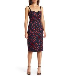 Black Halo - Daria Floral Sweetheart Neck Cocktail Dress - Lyst