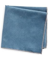 CLIFTON WILSON - Solid Cotton Pocket Square - Lyst