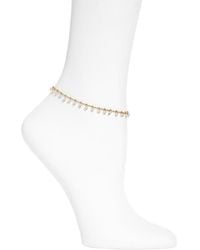 VIDAKUSH - Faux Pearl Anklet - Lyst