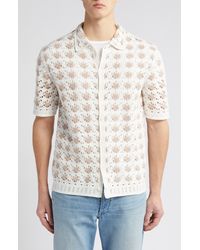 Wax London - Porto Crochet Button-up Shirt - Lyst