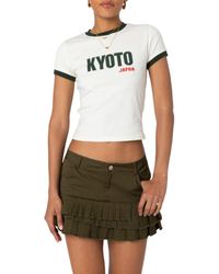 Edikted - Kyoto Graphic Baby Tee - Lyst