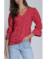 Apny - Eyelet Grace T-Shirt - Lyst