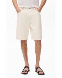 Mango - Relaxed Fit Denim Bermuda Shorts - Lyst